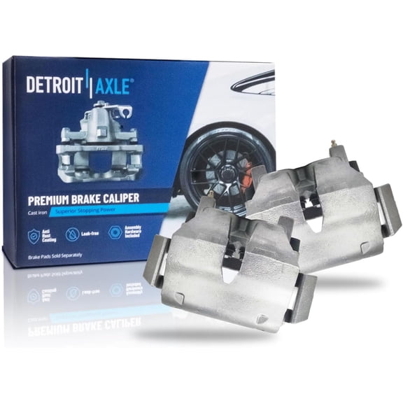 Detroit Axle - Front Brake Calipers w/Brackets Replacement for 2003-2006 Ford Expedition Lincoln Navigator - 2pc Set