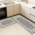 thumbnail image 5 of Floral Kitchen Rugs Sets of 3, Non Slip Kitchen Rugs and Mats Washable Farmhouse Kitchen Rugs Floral Kitchen Floor Mat Carpet Runner Rugs for Hallway Laundry Room, 5 of 12