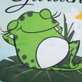 thumbnail image 5 of Northlight Life is Better in the Garden Green Frog Outdoor House Flag - 28" x 40", 5 of 7