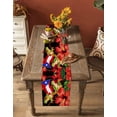 thumbnail image 4 of Hokiten Table Runners 72 Inches Long Dress Scarves, Puerto Rico Flag Farmhouse Kitchen/Dining Table Runner, Coffee Tablerunners, Frog Red Flower Summer Leaf 13x72 Inch, 4 of 7