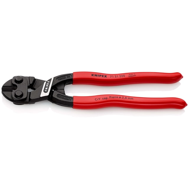 KNIPEX 71 31 200 CoBolt® Cortapernos compacto recubierto de plástico acabado pavonado 200 mm