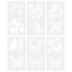 thumbnail image 1 of ¡Gran oferta! Plantillas de flores grandes para valla de jardín, decoración DIY, plantilla Floral reutilizable gigante para pintar en paredes de madera, patrón de valla, 1 of 7