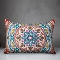 thumbnail image 3 of Creative Products Colorful Blue Red Medallion 14x20 Indoor / Outdoor Pillow, 3 of 3