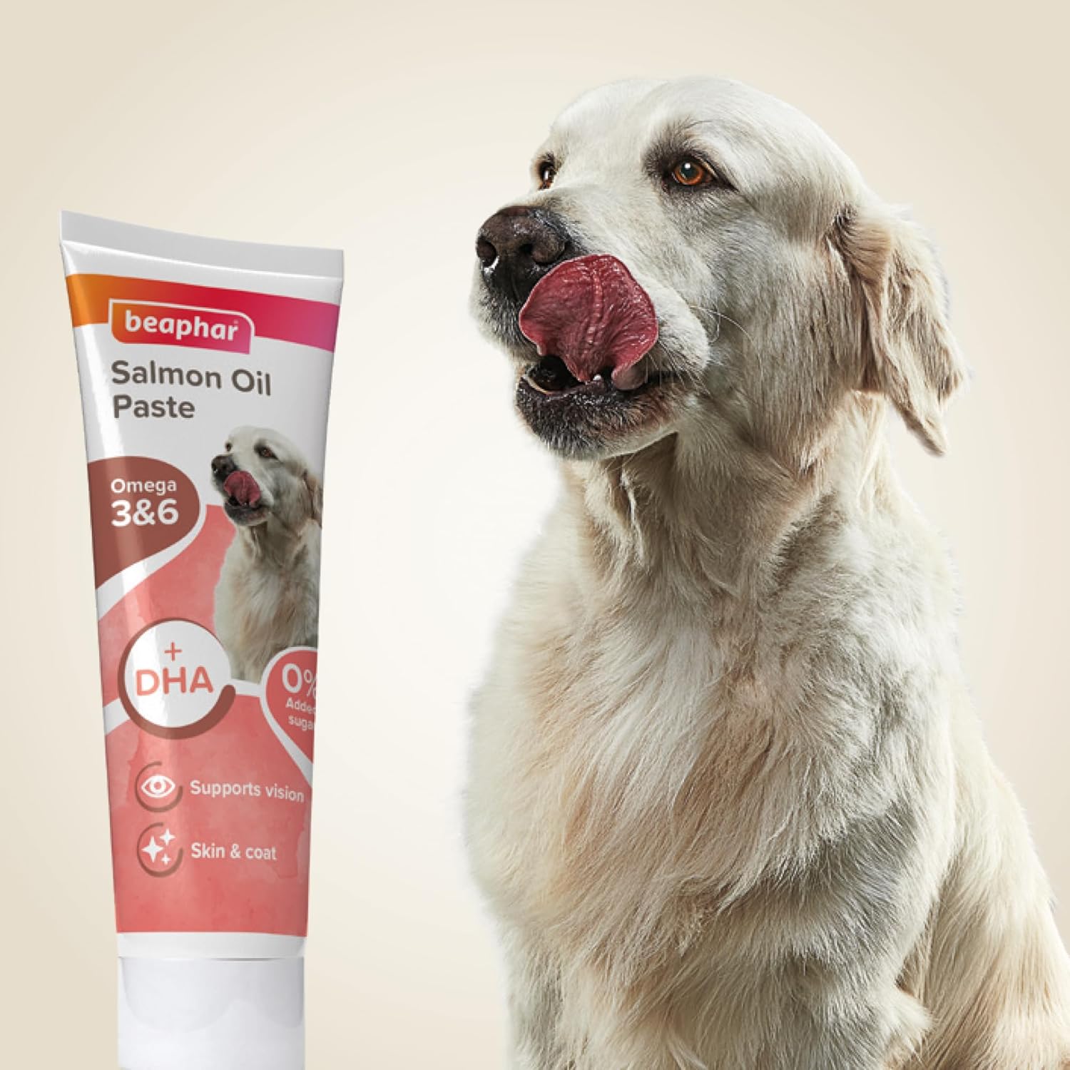 Beaphar Salmon Oil Paste for Dogs Animal Health 100g