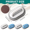thumbnail image 3 of Scrub Brush for Cleaning Comfort Grip Shower Scrubber,Heavy-Duty Reusable Cleaner Brush with Stiff Bristles,All Purpose Scrubbing Brush for Shower Tile,Kitchen Sink,Toilet & Bathtub (Z6-White), 3 of 5