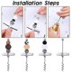 thumbnail image 3 of 15 Pcs Travel Corkscrew Wine Bottle Opener Beadable Wine Cork Remover, 3 of 5