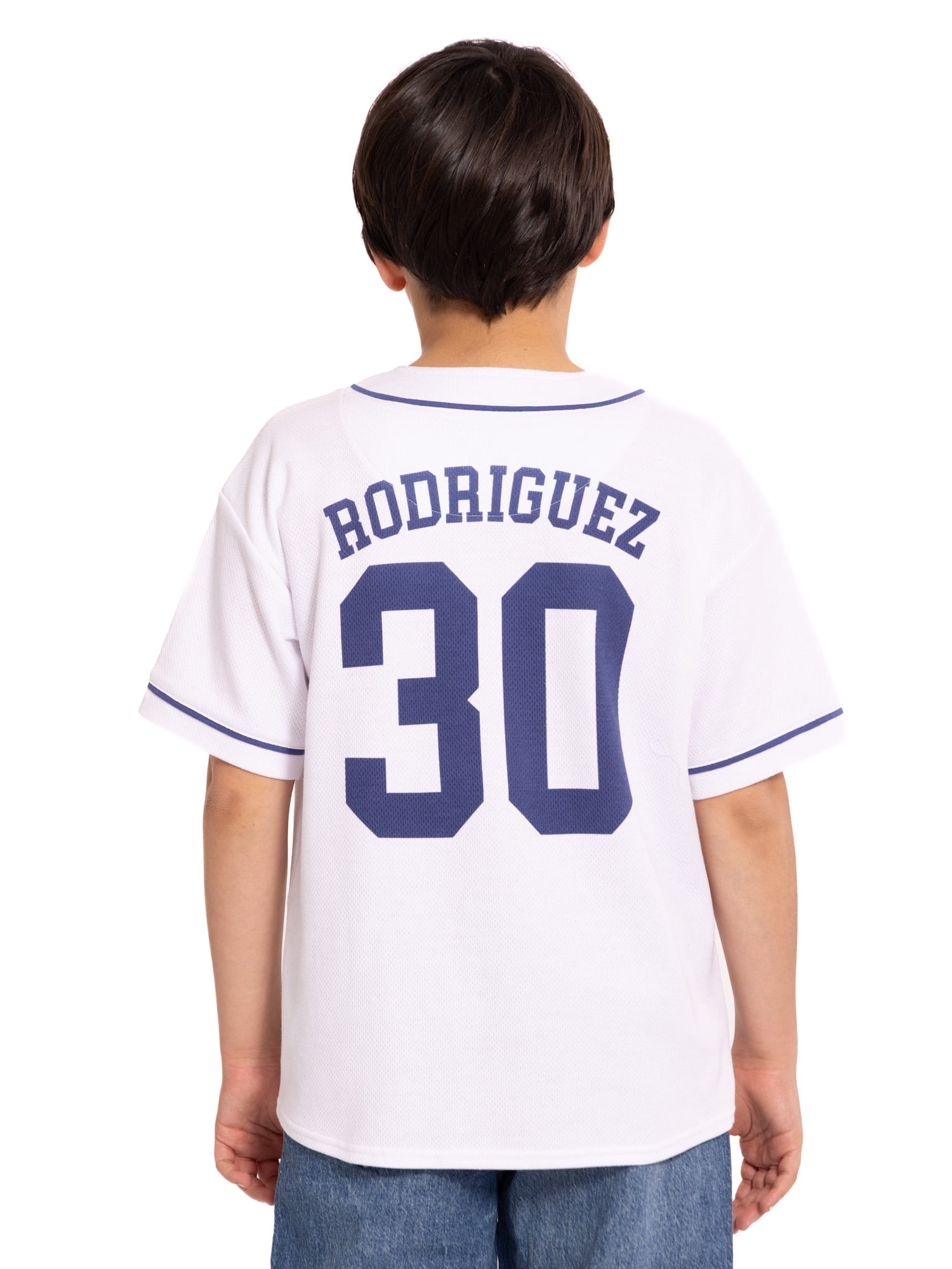 Sandlot Boys Short Sleeve Button Up Graphic Baseball Jersey, Sizes 4-18