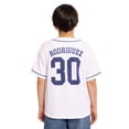 thumbnail image 4 of Sandlot Boys Short Sleeve Button Up Graphic Baseball Jersey, Sizes 4-18, 4 of 7