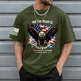 thumbnail image 2 of mgoYE USA 250th Anniversary Shirt Special Patriotic T-Shirts USA Flag Eagle Print Tee Short Sleeve Shirt Men Tops AG 2XL, 2 of 6