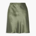 thumbnail image 3 of yillto Satin Silky Skirts for Womens Summer Short Causal Business Mini Skirt Work Office Party Dress, 3 of 7