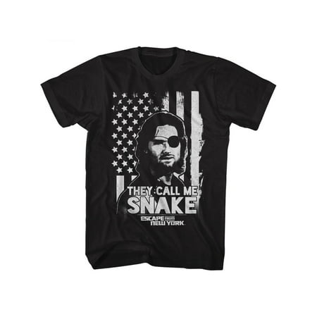 Escape from New York Men's Snake Flag T-Shirt XXXX-Large Black