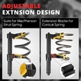 thumbnail image 5 of DNA Motoring Interchangeable Macpherson Fork Strut Coil Spring Compressor Extractor Tool Set, 5 of 7