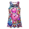 thumbnail image 3 of Kirby Star Allies Poster Sleeveless Dress For Womens Summer Novelty Sundress Soft Casual Knee Length Loose Tank Dress, 3 of 7