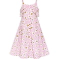 thumbnail image 2 of Girls Dress Pink Sleeveless Daisy Floral Easter Party Spring 7 Years, 2 of 6