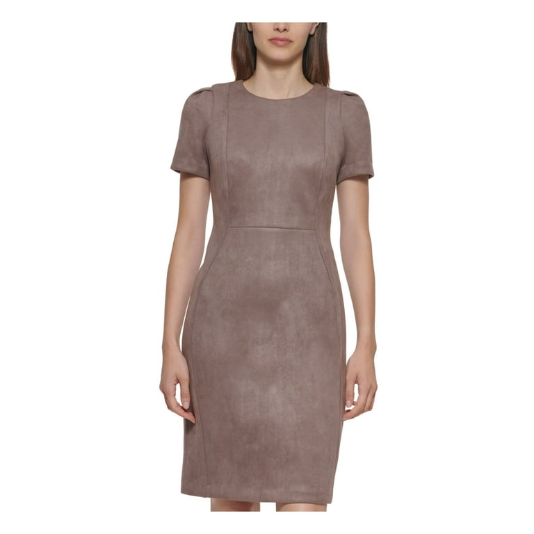 Calvin klein brown dress on sale
