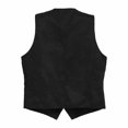 thumbnail image 5 of LODIENY Mens 5 Button Faux Suede Vest with Pockets Retro Regular Fit Casual Waistcoat for Prom Husband Gift Daily Wear Black M, 5 of 5