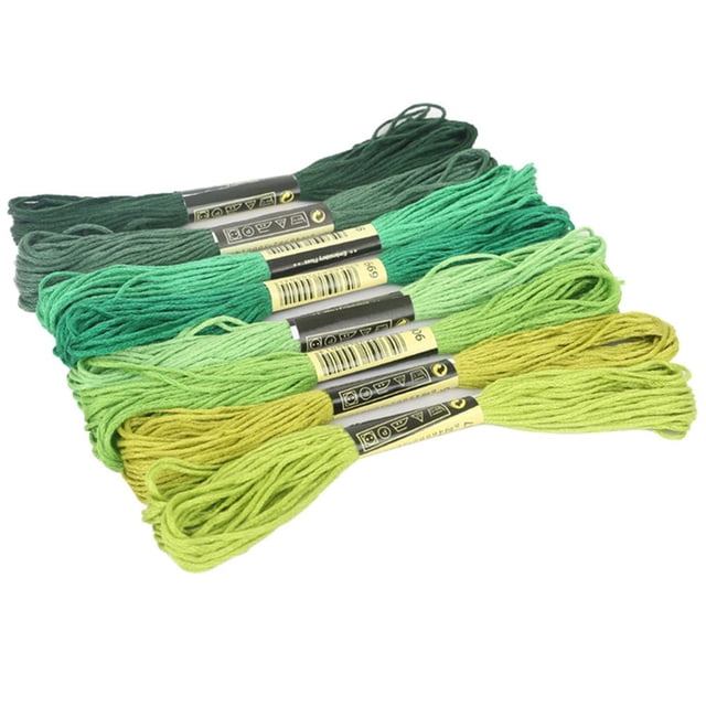 LNGOOR 8Pcs 7.5m Thread Cross Stitch Embroidery Cotton DIY Craft Sewing Skeins for Cross Stitch