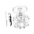 thumbnail image 2 of Dispensador de 6 vasos, dispensador automático de vino, dispensador transparente, herramienta de barra para juegos de beber de vacaciones Abridor de cepillo de 6 tazas Gloria dispensador de vino, 2 of 9