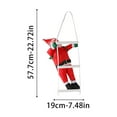 thumbnail image 2 of putnchl Christmas 35cm Santa Climbing Ladder Furniture Figurine Hanging Christmas Decoration, 2 of 4