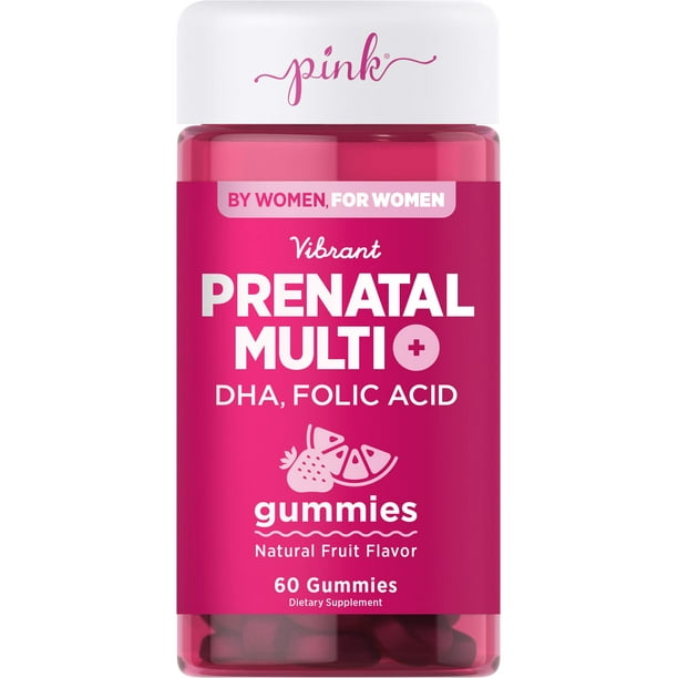 Prenatal Vitamins 60 Gummies with DHA and Folic Acid NonGMO