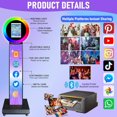 thumbnail image 2 of ZLPOWER Portable iPad Photo Booth with RGB Ring Light & Bluetooth APP Control - Adjustable Stand for 10.2”/10.9”/11”/12.9” iPad - Wedding, Halloween, Christmas Party Essential(White+Flight Case), 2 of 6