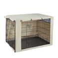 thumbnail image 1 of Rockever Polyester Dog Crate Cover - Durable Windproof Pet Kennel Cover for Wire Crate Indoor Outdoor Protection Beige 37”(L)x 24” (W)x 25”(H) fits 36"inch, 1 of 6