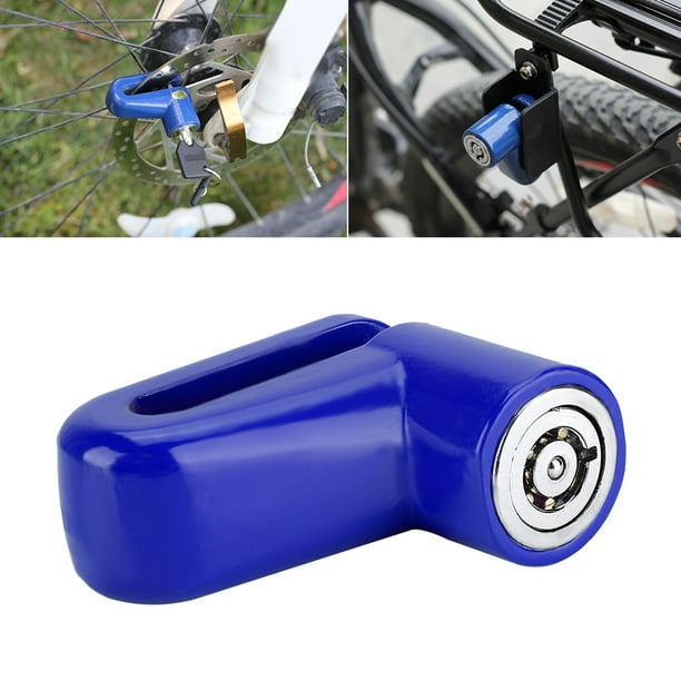Seguridad Scooter Motocicleta, Antirrobo Bicicleta De Servicio Pesado Alarma Bicicleta Bloqueo Con Rueda De Freno Disco Rotor Bloqueo Rojo