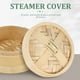 thumbnail image 2 of ColoMX 1 Set de vapor de bambú Cesta de utensilios de cocina Dim Sum Barming Food Steamer con tapa, 2 of 8