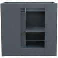 thumbnail image 3 of Bellaterra Home 400700-37R-DG-GYRDR 37 in. Single Sink Vanity with Granite Top, Dark Gray & Gray - Left Round Sink & Right Drawers, 3 of 4