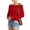 Red, variant on BadPiggies Women's Off The Shoulder Sweater Fashion Long Sleeve Tops Fall Winter Ribbed Pullover Knit Outfits (M, Black)