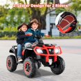 thumbnail image 3 of OLAKIDS 2 Seater 24V Ride on Car, 4WD Kids ATV Quad with Remote Control, LED Lights, Power Display, Bluetooth, Spring Suspension, Electric 4 Wheeler for Boys Girls Aged 3+ Years, 3 of 8