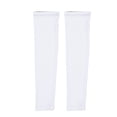 thumbnail image 3 of Mangas de brazo de enfriamiento de 3 pares Protector solar unisex Protector de bloque UV Cubierta de brazo de enfriador Mangas largas para acampar Montañismo Conducción - Tamaño L (Blanco), 3 of 5