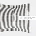 thumbnail image 6 of Noble Linens Gray Puffed Rugged Stripes Duvet Set 3-Piece Duvet Cover Set, King/Cal King, 6 of 13