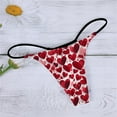 thumbnail image 4 of Wxolcjlv Panties For Women Valentines Day Low Rise Lace Thongs Laides Sexy Comfy Underwear Casual Thong Panties,Size S-XXL, 4 of 4