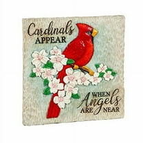 Evergreen 10.5" Garden Stone, Cardinals Appear when Angels are Near