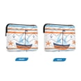 thumbnail image 7 of FORMRS 13"-13.3" Laptop Sleeve Protective Case Soft Carrying Quilted Computer Bag Cover, Blue Nautical Pattern, 7 of 7
