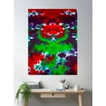 thumbnail image 2 of Trance Hippie Green Fire Bear Design Poster Wall Art, Modern Wall Decor, 8x12 UNFRAMED, 2 of 3