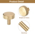 thumbnail image 4 of Unique Bargains Vis Moletées pour Pouce M3x6mm, Lot de 6 Vis Planes pour Pouce en Laiton à Tête Moletée Boulons, 4 of 5