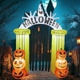 thumbnail image 6 of 8FT Halloween Inflatable Archway: Spooky Pumpkin Blow Up Decor with LED Lights - Outdoor Halloween Party Decorations for Yard Lawn Garden Porch, 6 of 6
