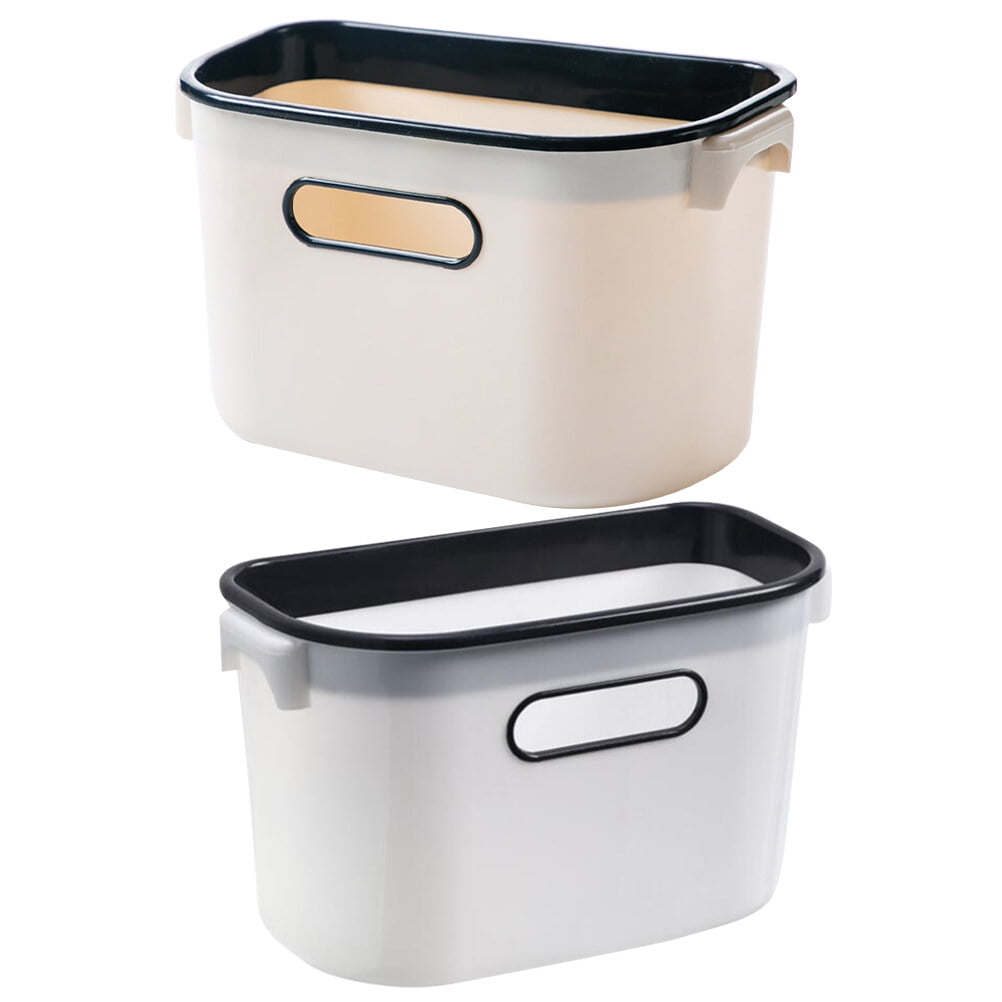 2pcs Kitchen Trash Can Plastic Garbage Bag Hanging Storage Box Garbage