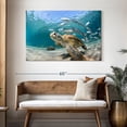thumbnail image 3 of Elephant Stock Curacao Fish And Turtle Wall Art - Horizontal Canvas Wall Art - Living Room Wall Decor - Animal Canvas - Teal And Blue Decor - 48" x 32", 3 of 8