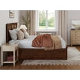 thumbnail image 4 of AFI Madison King Wood Platform Bed with Matching Footboard and Storage Drawers, Walnut, 4 of 14