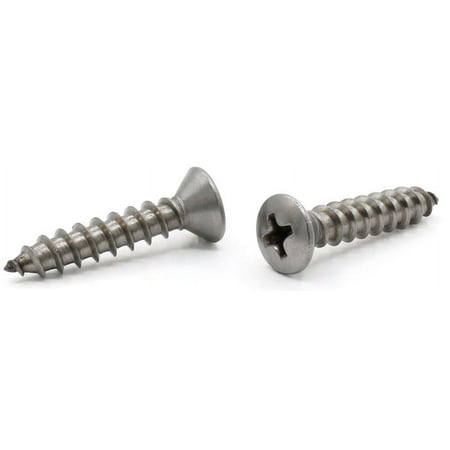 

#6 x 3/8 Type A Self-Tapping Screws / Phillips / Oval Head / 18-8 Stainless Steel - 5000 Piece Carton