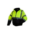 thumbnail image 1 of PYRAMEX RJ3210M Veste Bomber de Sécurité avec Doublure Matelassée, Haute Visibilité Lime, Moyen, 1 of 2
