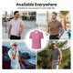 thumbnail image 5 of Balery Gingham Camisa Polo de Hombre con Estampado, de Manga Corta y Tejido Medio, Camisa Tipo Golf Polo-Medium, 5 of 6