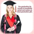 thumbnail image 2 of HUGFEGWE Graduation Leis with Tassel 2024 Graduation Honor Cords Money Ribbon Leis Class of 2024 Graduation Collar Wreath Gift (Red,47.2X1.3In) CJB91-116516, 2 of 8