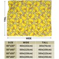 thumbnail image 5 of Cute Duck Blanket Soft Flannel Fleece Rubber Ducks Throw Blankets for Sofa Couch Bedroom Gifts for Duck Lovers Birthday Decor 60"X50", 5 of 6