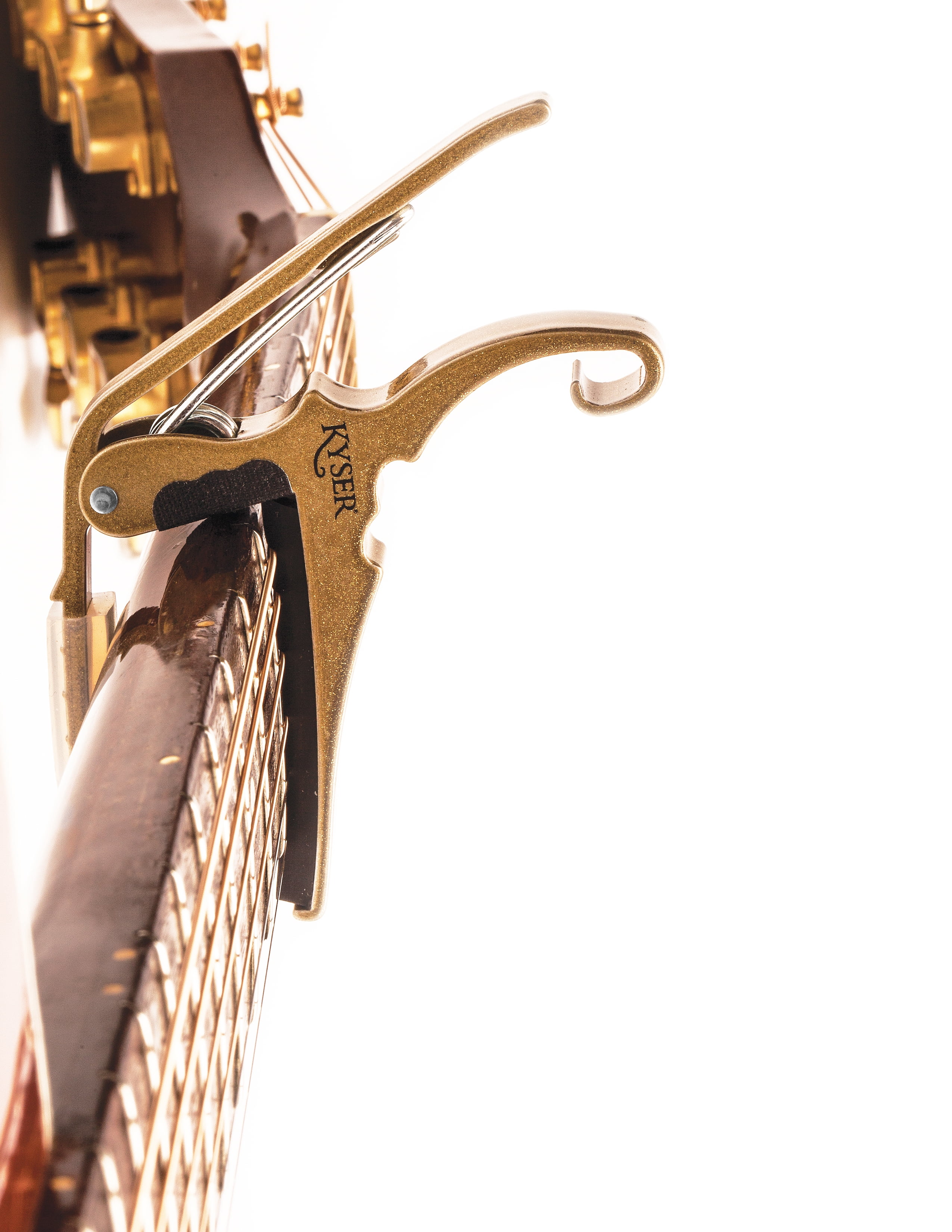 Kyser Quick Change Capo Easy One-Handed Operation, Gold