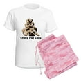 thumbnail image 6 of CafePress - Crazy Pug Lady Women's Light Pajamas - Women's Short Sleeve Print T-Shirt and Pants Light Cotton Pajama Set, 6 of 7