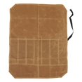 thumbnail image 1 of Chef Tool Roll Bag Canvas Water Resistant Portable Chef Fork Tool Holder Pouch for Kitchen Utensils Traveling Camping Khaki, 1 of 4